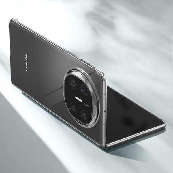 Fodral för Huawei Mate X6 - AVIZAR - Transparent - Förstärkta Hörn - Stötsäker - Polykarbonat Vit