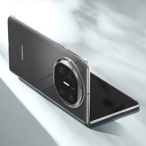 Skydd för Huawei Mate X6 Höjda kanter Förstärkta hörn Transparent Vit