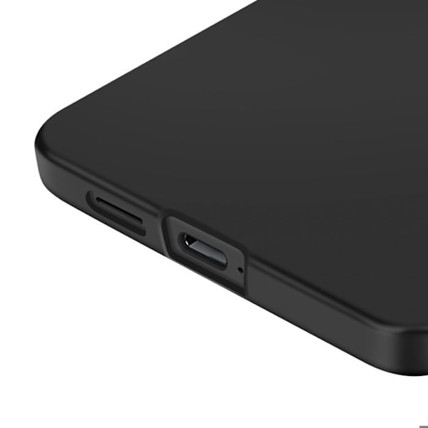 Silicone Fodral för Samsung Galaxy S25 Edge Tunn Lätt Svart Svart