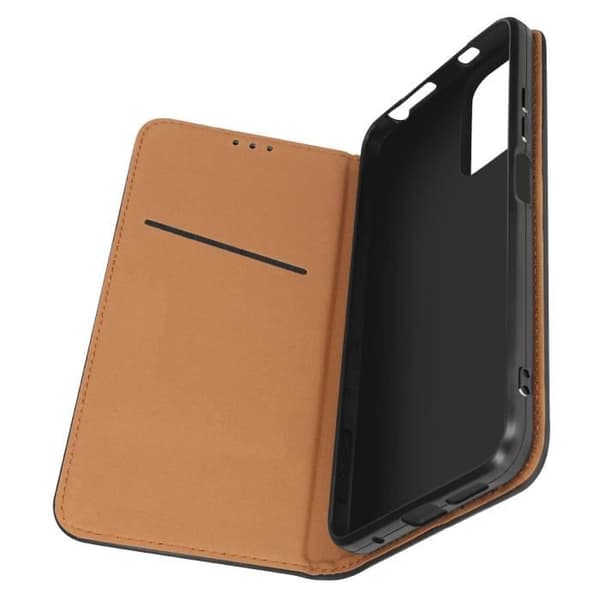 Taske til Xiaomi Redmi Note 12S - AVIZAR - Ægte læder - Kortholder - Sort Svart