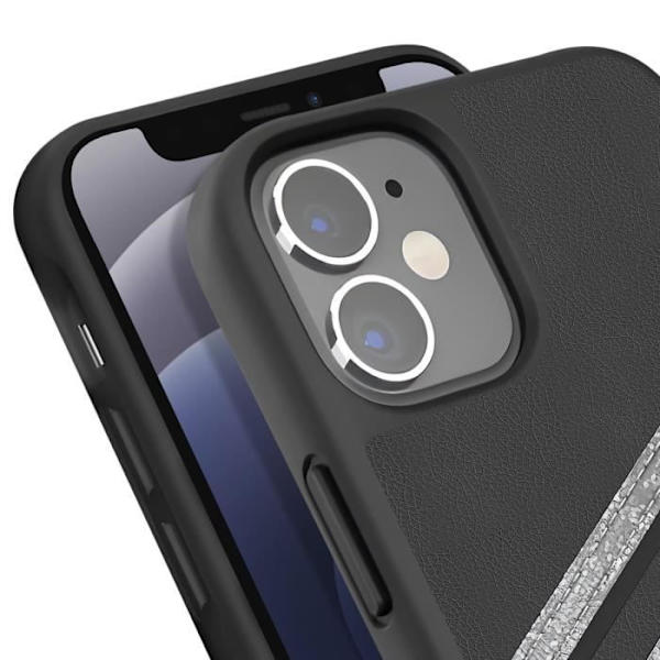 Fodral till iPhone 12 Mini Raised Edges 3 Stripes Adidas Black