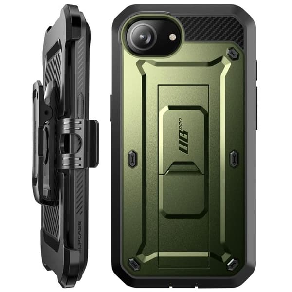 Heltäckande Skal - Supcase - Unicorn Beetle Pro - Stötsäker - Grön - Kompatibel med iPhone 16e Grön