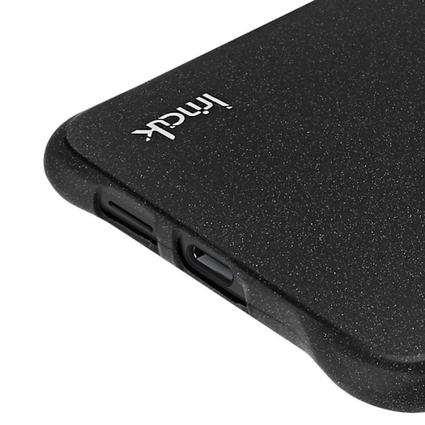 Coque til Samsung Galaxy S25 Edge Silikone Antichok Hjørne Bumper iMak Sort Svart