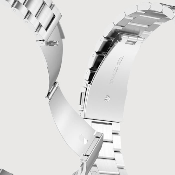 Armbånd til Huawei Watch GT Runner GT 3 46mm - AVIZAR - Stålnet - Grå - Blandet Pengar