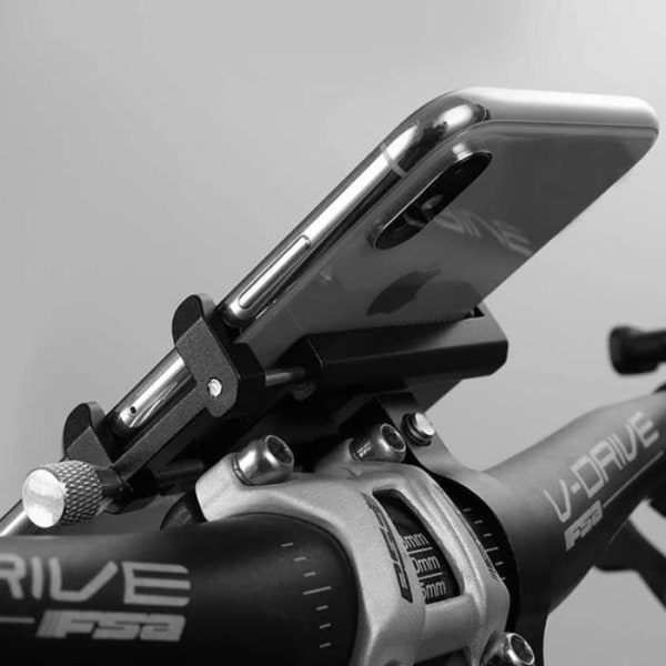 Cykel Smartphone Holder 55 til 100 mm bredde Styr Mount Steel G-81 Sort