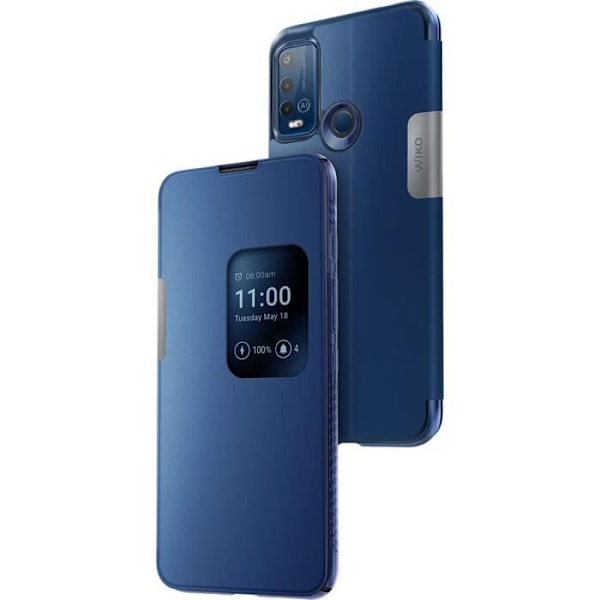 Etui klap - WIKO - POWER U30 - Sininen - Pehmeä - Synteettinen - Folio Easy Blå