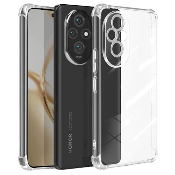Coque antichok til Honor 200 med forstærkede hjørner, Mayaxess, transparent Transparent
