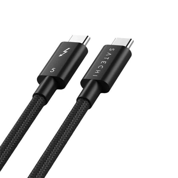 USB-C till USB-C-kabel 100cm Thunderbolt 5 240W Satechi Svart