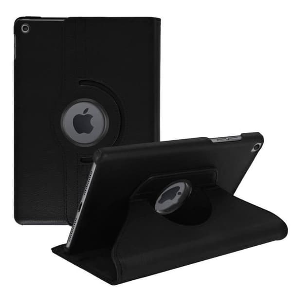 iPad etui 2019 10.2 - AVIZAR - Fuld beskyttelse - 360° roterende st støtte - Sort - Unisex Svart