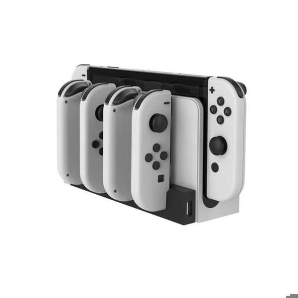 Laddstation - Ipega - 4-i-1 - Vit - USB - För Nintendo Switch Vit