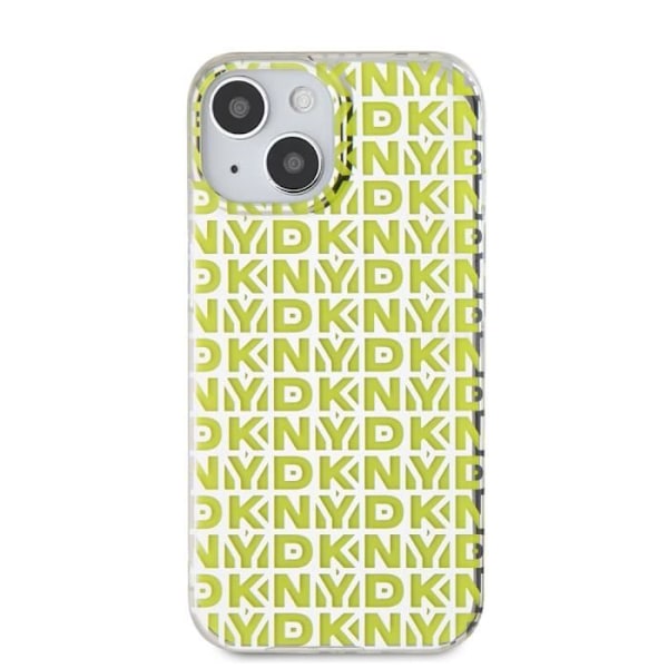 Coque för iPhone 15 Mjuk Lyxig med DKNY-Mönster Gul Gul