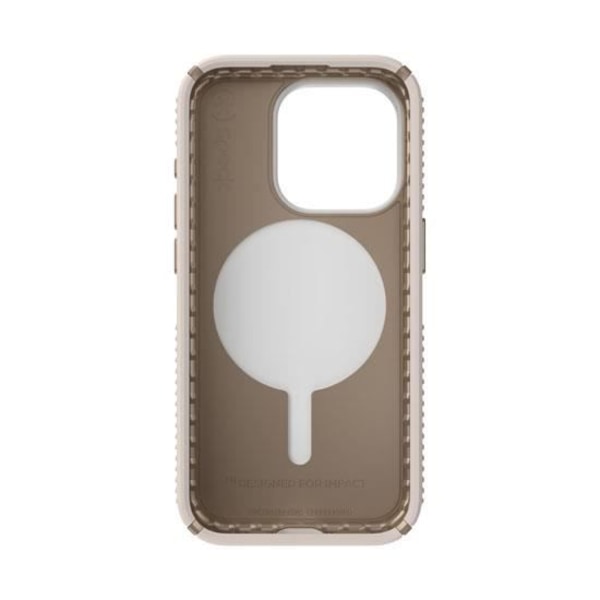 Speck Predisio2 Grip Click-Lock-fodral för iPhone 15 Pro Beige/Guld