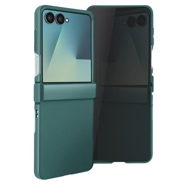 Coque för Galaxy Z Flip 7 Soft-Touch med Förstärkt Gångjärn Grön Grön