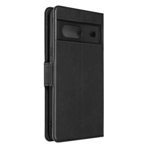 Lædereffekt tegnebog etui Video Support Sort - AVIZAR - Google Pixel 7 - Hard Shell - Flap Svart