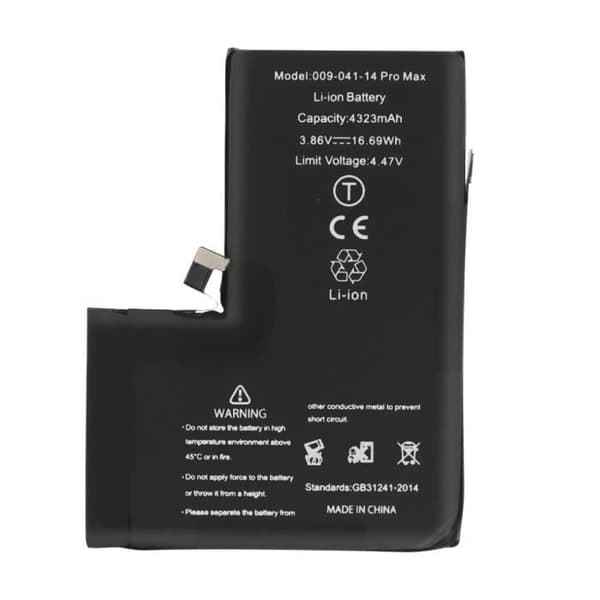 Litiumjonbatteri AVIZAR BAT-PCB-14X för iPhone 14 Pro Max - 4323mAh - Svart Svart