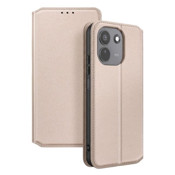 Kansilaukku Redmi Note 17 Pro / 17 Pro Max Stand-toiminnolla Klassinen Kulta Gul