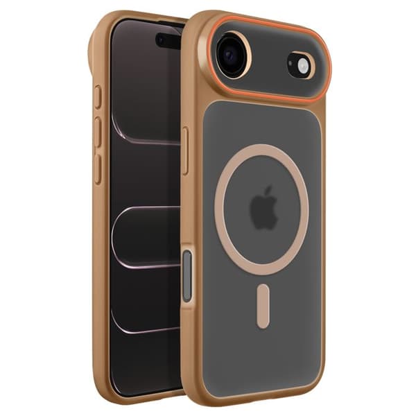 MagSafe-cover til iPhone iPhone Air Beskyttelse Bi-materiale Hård Bagside Brun brun