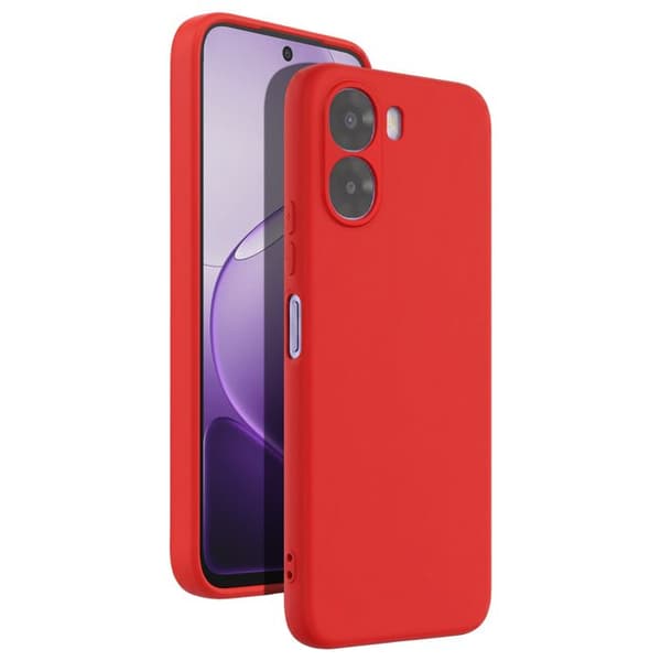 Silicone Soft-Touch-fodral för Oppo A6x Fast Cover Röd Röd