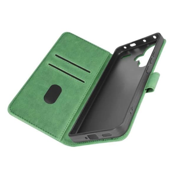 Etui til Xiaomi Redmi Note 13 Pro Plus tegnebog og videoholder Grøn Grön