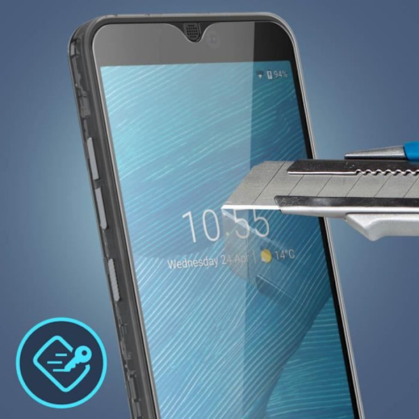 Suojakalvo - AVIZAR - Fairphone 3 - 9H karkaistu lasi - Ultraohut - Räjähdyssuojattu Klar vit