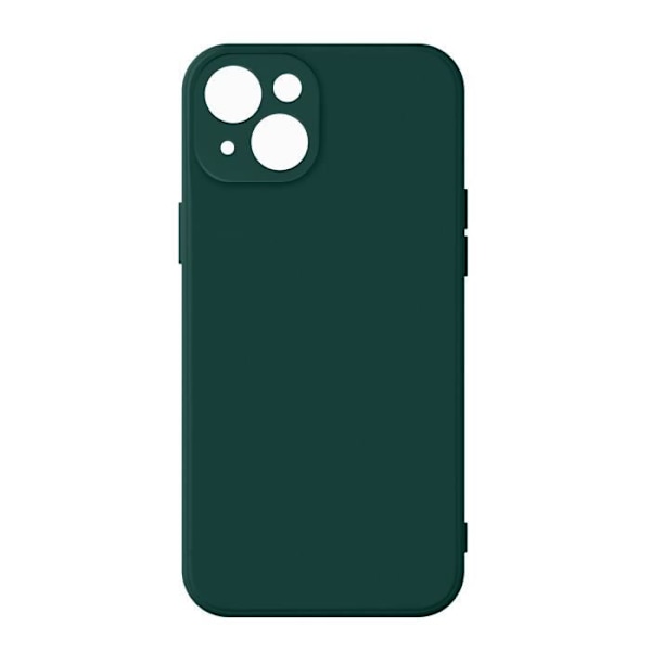 iPhone 13-fodral - AVIZAR - Semi-rigid - Mjuk silikon - Soft Touch-finish - Matt grön Grön