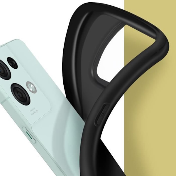 AVIZAR blød beskyttelsesskal til Oppo Reno 8 Pro 5G - Sort - Ultra-tynd - Slidstærk silikone gel Svart