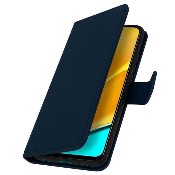 Folio-etui - AVIZAR - Xiaomi Redmi 9 - Blå - Semi-stift - Magnetisk Blå