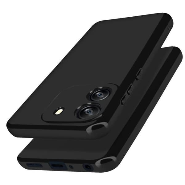 Cover - UNDERRETTE - Blackview Wave 6C - Semi-hård - Mat finish - Stødbeskyttelse Svart
