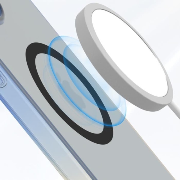 MagSafe Fodral för iPhone 15 Plus Silikongel Gradient Design BMW Blå