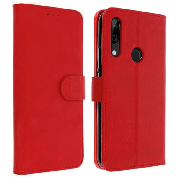 Hus - AVIZAR - Huawei P Smart Z/Y9 Prime 2019 - Kortholderetui - Blød skal - Rød Röd