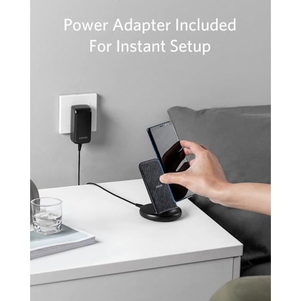 ANKER SS LANKALATURI POWERWAVEII TELINE 15W MUSTA sort