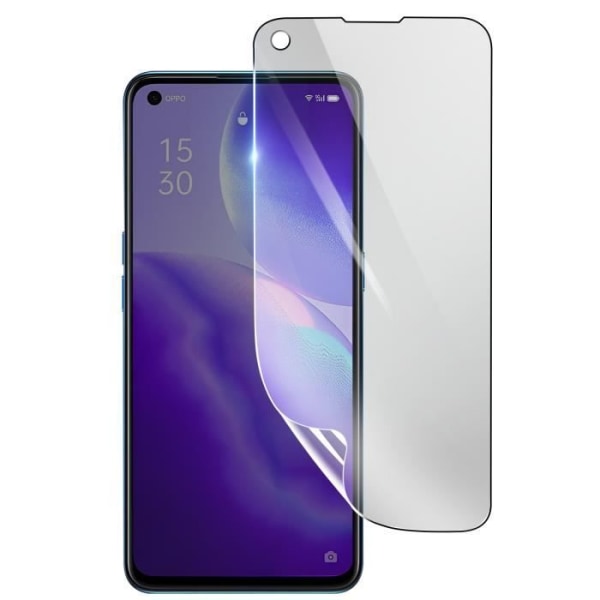Näytönsuoja - 3MK - Oppo Reno 5 5G - Iskunkestävä Hydrogeeli - Läpinäkyvä - Naarmuuntumaton Transparent