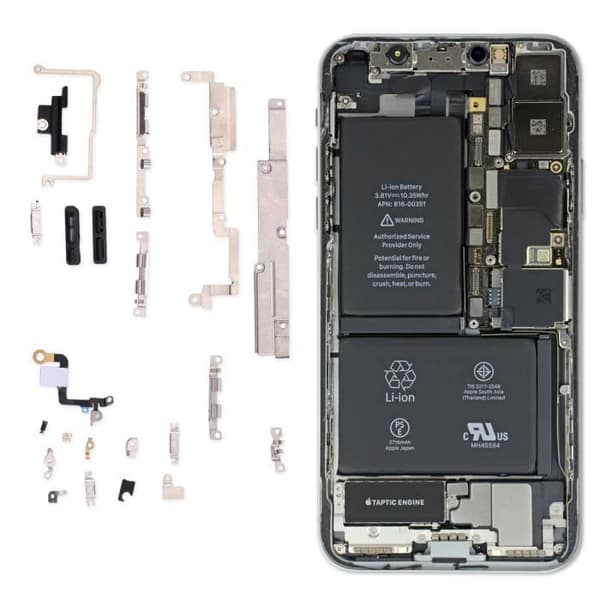 Interne komponentfastgørelser til iPhone X - AVIZAR - Sort - Effektiv fastholdelse og blokering Svart