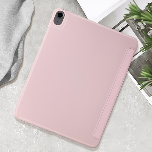 Etui til iPad Air 11 2024 Foldbar Flip Multi-position Stand Powder Pink Rosa