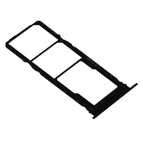 Kortbakke til Samsung Galaxy A20s 2x Nano SIM og Micro SD erstatning Sort