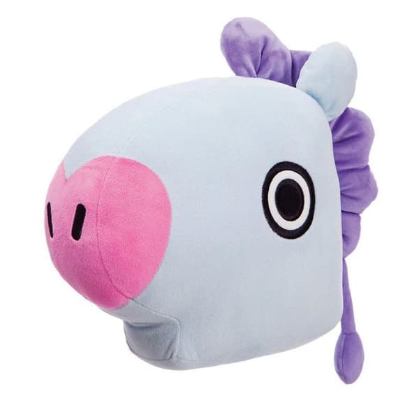 Pehmolelu - BT21 - MANG - 28 cm - Polyesteri - Virallinen lisenssi lyseblå