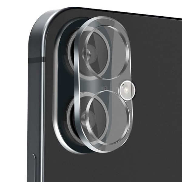 Kamerahärdat glas - AVIZAR - iPhone 16 Plus - 9H hårdhet - Totalt skydd - Genomskinlig Transparent
