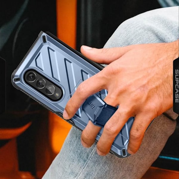 Samsung Galaxy Z Fold 4 fodral - SUPCASE - Unicorn Beetle Pro - Blå - Stötsäker - Militär standard MIL STD 810G Blå