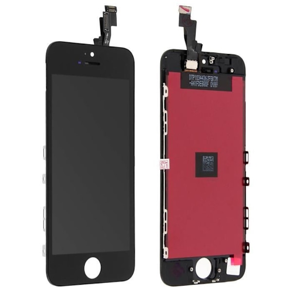 LCD-skärm - AVIZAR - iPhone 5S - Kompatibel pekskärm - Svart - Skärmbyte Svart