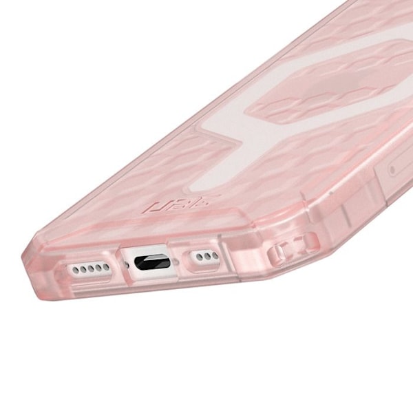 "Iphone 16e hunajakennokuori läpinäkyvä Essential Armor UAG vaaleanpunainen" Rosa