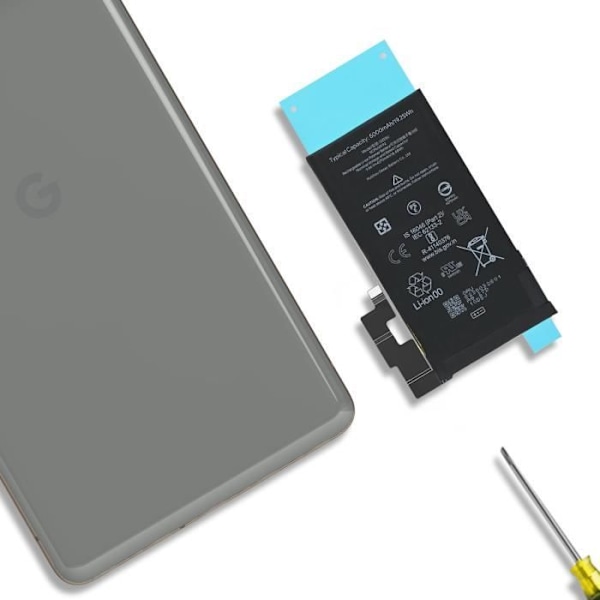 Internt batteri - GOOGLE - Pixel 7 Pro - 5000mAh - Lithium Ion - GMF5Z Svart