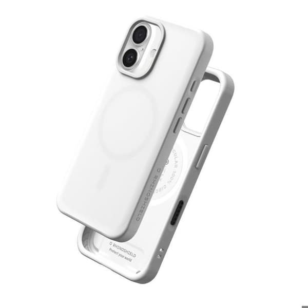 MagSafe cover til iPhone 16 Blød Stødabsorberende SolidX Serie Rhinoshield Hvid Vit
