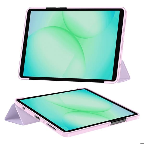 Klapskede til Galaxy Tab A11 med Multi-vinkel Støtte og Auto-Vågn Tech Protect Lilla Violett