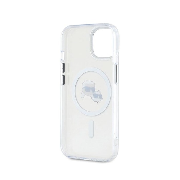 Coque til iPhone 13 Imprægneret IML K og CH Kompatibel med MagSafe Karl Lagerfeld Gennemsigtig Vit