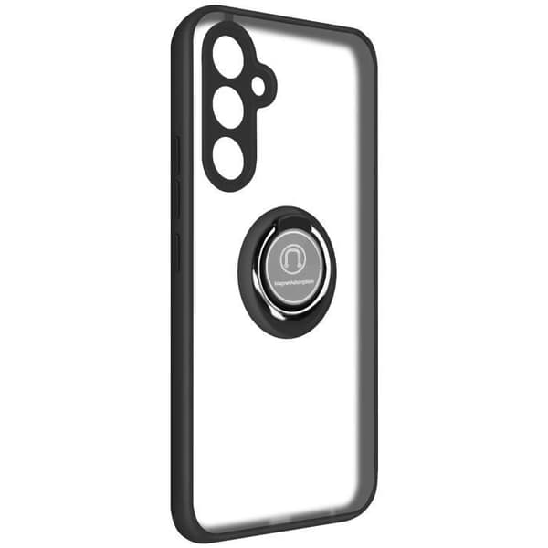 Coque - Samsung Galaxy A54 5G - Sort - Hold ring - Video support - Metal finish Svart