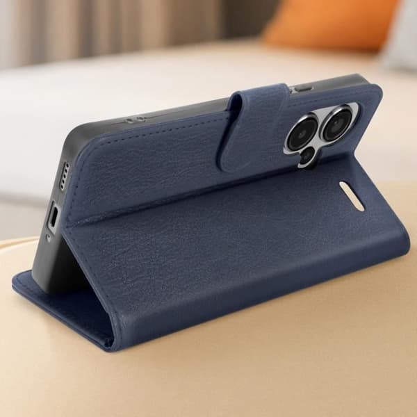 Etui til Xiaomi Redmi Note 13 Pro Plus - AVIZAR - Pung og videosupport - Midnight Blue Blå