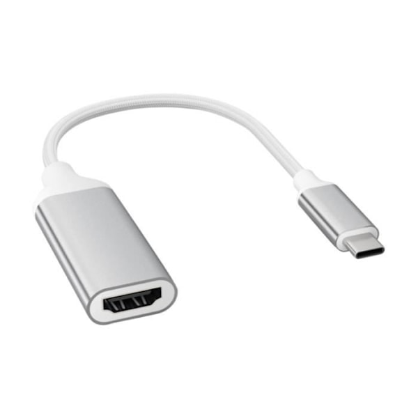 USB-C till HDMI-adapter - FORCE POWER - Hög hastighet - 4K Ultra HD - Plug & Play - Vit