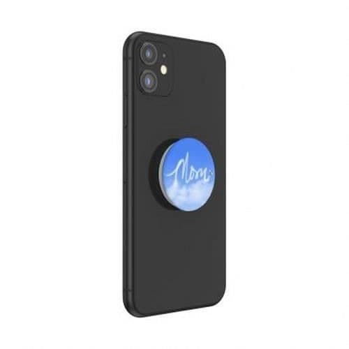 Pop Grip - POPSOCKETS - Moln MOM - Vit / Blå - Fällbar - Ultralätt Vit