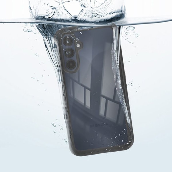 Vandtæt cover til Samsung A16 Silikonebeskyttelse Stødafvisende Shellbox Sort Svart