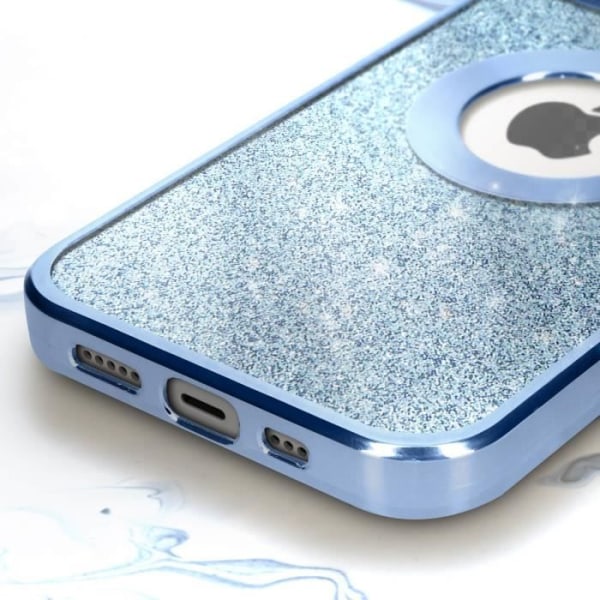 iPhone 13 cover Blue Glitter Cover